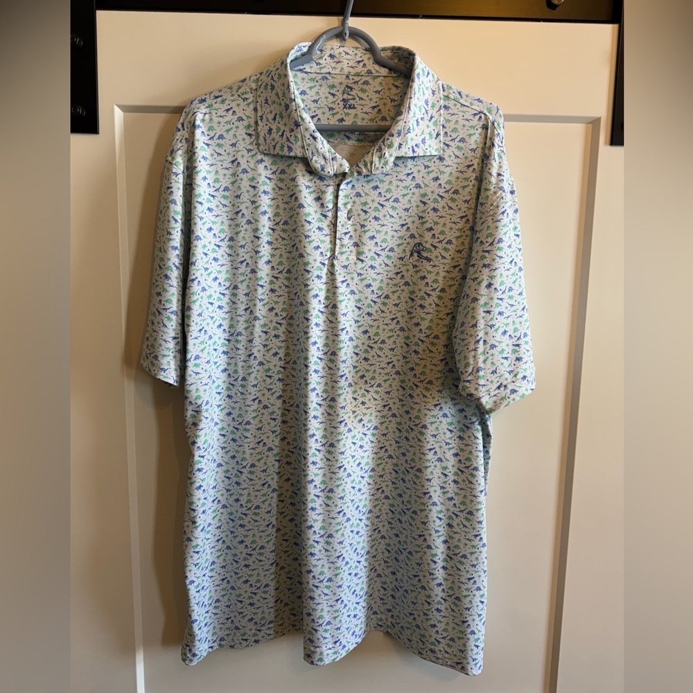 Rhoback Print Polo - XXL - Dinosaur